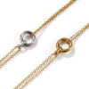 Picture of Eco-friendly PVD Vacuum Plating Minimalist 18K Real Gold Plated 304 Stainless Steel Link Cable Chain Circle Ring Pendant Charm Necklace For Women Gift 42cm(16.5") + 8cm(3.1") long