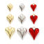 1 Piece Eco-friendly Brass Valentine's Day Charms Real Gold Plated Heart 3D の画像