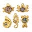 Image de 2 PCs Eco-friendly PVD Vacuum Plating 304 Stainless Steel & Natural Shell Ocean Jewelry Charms 18K Real Gold Plated