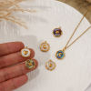 Picture of Eco-friendly PVD Vacuum Plating 304 Stainless Steel & Natural Shell Charms 18K Real Gold Plated