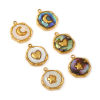 Picture of Eco-friendly PVD Vacuum Plating 304 Stainless Steel & Natural Shell Charms 18K Real Gold Plated