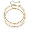 Picture of Eco-friendly PVD Vacuum Plating Minimalist Stylish 18K Real Gold Plated 304 Stainless Steel Handmade Link Chain Tassel Anklet For Women Gift 23cm(9") long