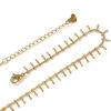 Picture of Eco-friendly PVD Vacuum Plating Minimalist Stylish 18K Real Gold Plated 304 Stainless Steel Handmade Link Chain Tassel Anklet For Women Gift 23cm(9") long