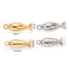 Picture of 2 PCs Eco-friendly Brass Ocean Jewelry Charms Real Gold Plated Fish Animal
