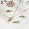 Picture of Eco-friendly Brass Ocean Jewelry Pendants 18K Real Gold Plated Multicolor Enamel Fish Animal 3D 3.3cm x 1cm