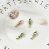 Picture of Eco-friendly Brass Ocean Jewelry Pendants 18K Real Gold Plated Multicolor Enamel Fish Animal 3D 3.3cm x 1cm
