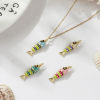 Picture of Eco-friendly Brass Ocean Jewelry Pendants 18K Real Gold Plated Multicolor Enamel Fish Animal 3D 3.3cm x 1cm