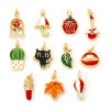 Picture of 2 PCs Eco-friendly Brass Charms 18K Real Gold Plated Enamel