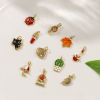 Picture of 2 PCs Eco-friendly Brass Charms 18K Real Gold Plated Enamel