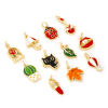 Picture of 2 PCs Eco-friendly Brass Charms 18K Real Gold Plated Enamel