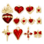Image de 1 Piece Eco-friendly Brass Charms 18K Real Gold Plated Enamel