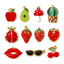 2 PCs Eco-friendly PVD Vacuum Plating 304 Stainless Steel Charms 18K Real Gold Plated Multicolor Enamel Fruit の画像
