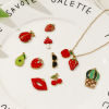 Изображение 2 PCs Eco-friendly PVD Vacuum Plating 304 Stainless Steel Charms 18K Real Gold Plated Multicolor Enamel Fruit
