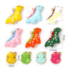 Picture of 1 Piece Eco-friendly PVD Vacuum Plating 304 Stainless Steel Charms 18K Real Gold Plated Enamel Dinosaur Animal Frog 3D