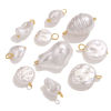 Picture of 10 PCs 304 Stainless Steel Charms Gold Plated Geometric Imitation Pearl