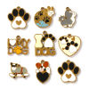 Picture of Eco-friendly PVD Vacuum Plating 304 Stainless Steel Pet Memorial Charms 18K Gold Plated Enamel