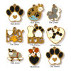 Picture of Eco-friendly PVD Vacuum Plating 304 Stainless Steel Pet Memorial Charms 18K Gold Plated Enamel