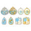 Picture of Eco-friendly PVD Vacuum Plating 304 Stainless Steel Ocean Jewelry Charms Silver Tone
