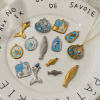 Picture of Eco-friendly PVD Vacuum Plating 304 Stainless Steel Ocean Jewelry Charms Fish Animal 3D