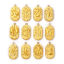 Imagen de 1 Unidad Recubrimiento al Vacío PVD Ecológico 304 Acero Inoxidable Colgantes 18K Oro Real Chapado Óvalo Claro Circón Artificial 25mm x 13mm