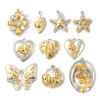 Picture of 1 Piece Eco-friendly PVD Vacuum Plating 304 Stainless Steel Pendants 18K Real Gold Plated & Silver Tone Two Tone