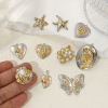 Picture of 1 Piece Eco-friendly PVD Vacuum Plating 304 Stainless Steel Pendants 18K Real Gold Plated & Silver Tone Two Tone