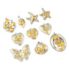 Picture of 1 Piece Eco-friendly PVD Vacuum Plating 304 Stainless Steel Pendants 18K Real Gold Plated & Silver Tone Two Tone