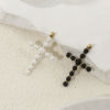 Imagen de 1 Piece Eco-friendly Brass Religious Charms 18K Real Gold Plated Enamel Cross 3.6cm x 2.3cm