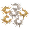 Immagine di 2 PCs 304 Stainless Steel Connectors Charms Pendants Multicolor Sun Rays 35mm x 40mm
