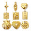 Picture of Eco-friendly PVD Vacuum Plating 304 Stainless Steel Charms 18K Real Gold Plated