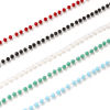 Imagen de Silver Tone Beaded Chain Choker Necklace, 304 Stainless Steel & Quartz Crystal 38cm(15") + 3cm(1.2"), For Women, Faceted, Exquisite Gift, Eco-friendly, 1 Piece