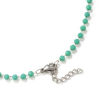Imagen de Silver Tone Beaded Chain Choker Necklace, 304 Stainless Steel & Quartz Crystal 38cm(15") + 3cm(1.2"), For Women, Faceted, Exquisite Gift, Eco-friendly, 1 Piece