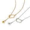 Picture of Multicolor Snake Chain Round Y Shaped Lariat Necklace, 304 Stainless Steel 64cm(25.2"), For Women, Stylish Gift, Eco-friendly