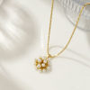Imagen de 18K Real Gold Plated Pendant Charm Necklace, Brass For Women, White Dainty Gift, Eco-friendly, 1 Piece