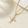 Imagen de 18K Real Gold Plated Pendant Charm Necklace, Brass For Women, White Dainty Gift, Eco-friendly, 1 Piece