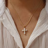 Imagen de 18K Real Gold Plated Pendant Charm Necklace, Brass For Women, White Dainty Gift, Eco-friendly, 1 Piece