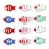 Picture of Eco-friendly 304 Stainless Steel Enamelled Sequins Charms Multicolor Fish Animal Double-sided Enamel 10mm x 6mm