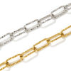 Picture of Eco-friendly Minimalist Stylish Multicolor 304 Stainless Steel Paperclip Link Chain Bracelets For Women Gift 19cm(7.5") long