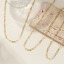Picture of Brass Exquisite Paperclip Link Chain Necklace 18K Gold Plated