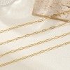 Picture of Brass Exquisite Paperclip Link Chain Necklace 18K Gold Plated