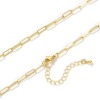 Picture of Brass Exquisite Paperclip Link Chain Necklace 18K Gold Plated