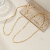 Picture of Brass Exquisite Paperclip Link Chain Necklace 18K Gold Plated