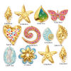Picture of 1 Piece Eco-friendly PVD Vacuum Plating 304 Stainless Steel Pendants 18K Real Gold Plated