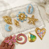 Picture of 1 Piece Eco-friendly PVD Vacuum Plating 304 Stainless Steel Pendants 18K Real Gold Plated