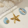 Picture of 1 Piece Eco-friendly PVD Vacuum Plating 304 Stainless Steel Pendants 18K Real Gold Plated