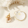 Изображение 2 ШТ натуральные ракушки Подвески Позолоченный