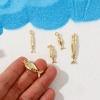 Picture of Eco-friendly Brass Ocean Jewelry Charms 18K Real Gold Plated Fish Animal 3D