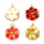 Picture of Brass Charms 18K Gold Plated Flower 26mm x 20mm
