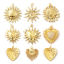 Picture of Eco-friendly Brass Pendants 18K Real Gold Plated Ex Voto Heart
