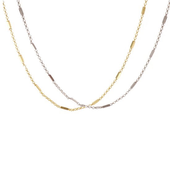 Picture of Real Gold Plated Link Chain Necklace, Brass 40cm(15.7") + 5cm(2"), For Women, Minimalist Exquisite Gift, Eco-friendly